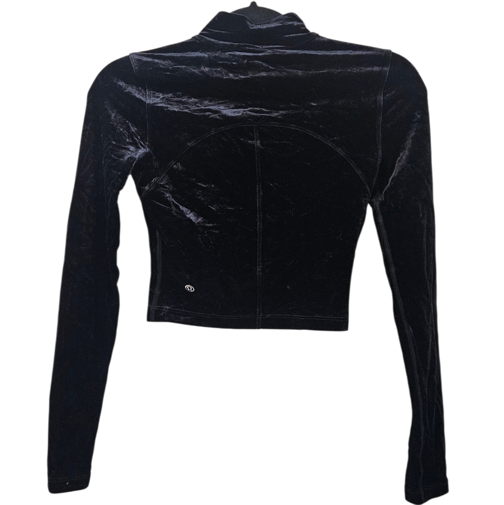 NWT Lululemon All Aligned Mock Neck Long Sleeve Shirt *Crushed Velvet Size 2 - Picture 6 of 6